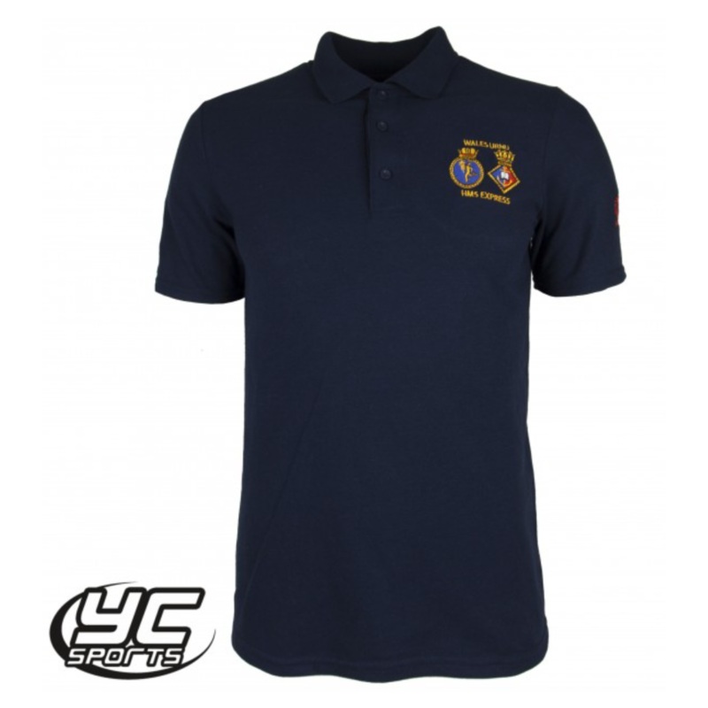 URNU Wales Navy Polo Shirt S NAVY