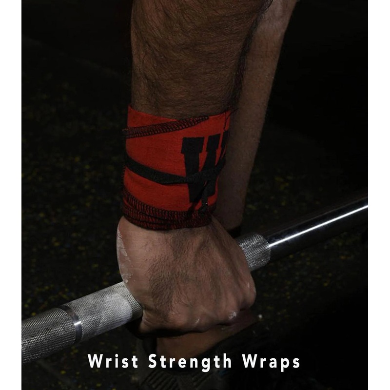 WOD ARMOUR | Wrist Strength Wraps | KIBI SPORTS Red