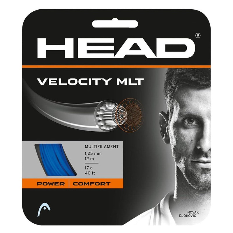 Head Velocity MLT 17/1.25 Tennis String (Blue)