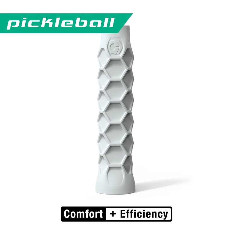 Hesacore Pickleball Elongated Grip – 6 Inches Long – Regular Soft Feel – White