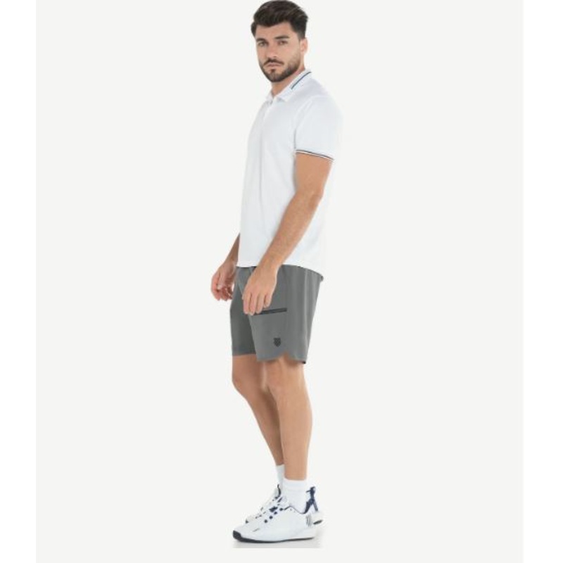 Men’s K Swiss Player 7″ Short – Dark Gray Small