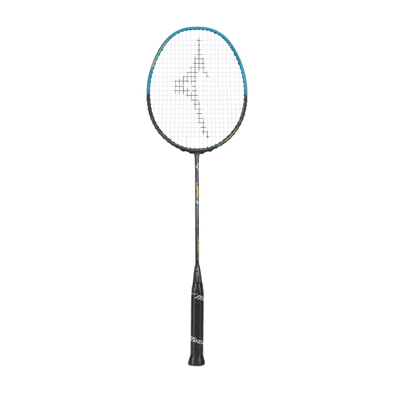 Mizuno JPX 3 Rage Badminton Racket Raven Grey/ Peacock Blue