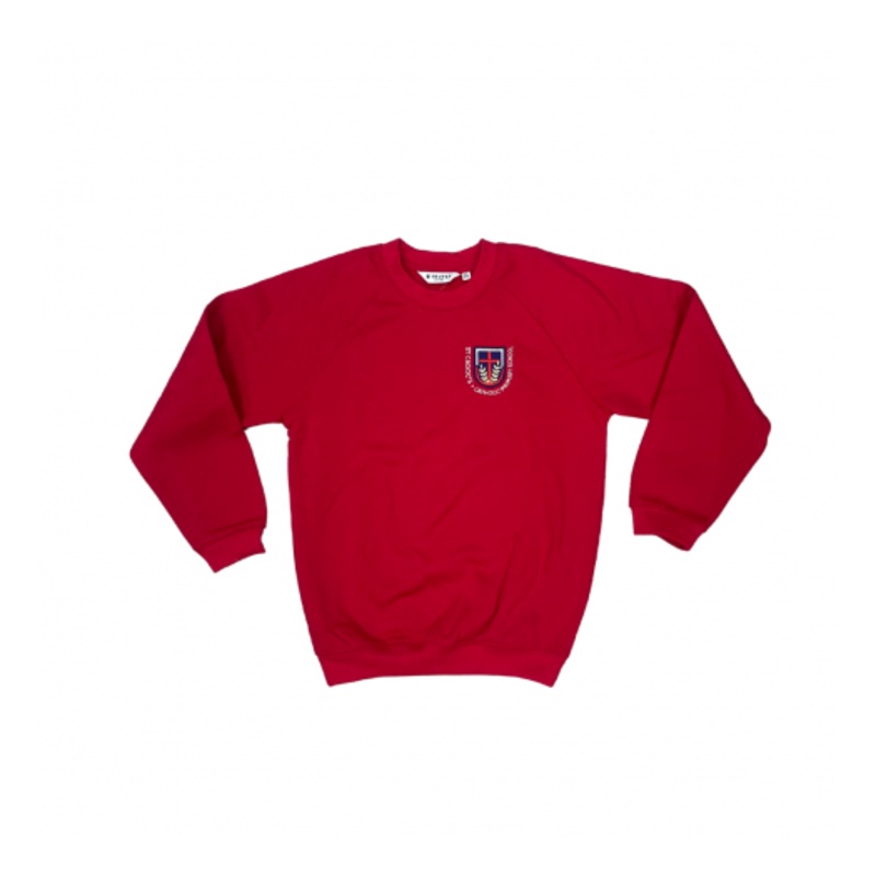 St Cadocs Primary School Sweatshirt 2YR RED
