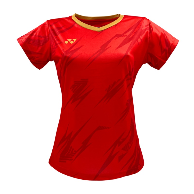 Yonex YTL8 T-Shirt Womens (Red/Gold) Red/Gold S