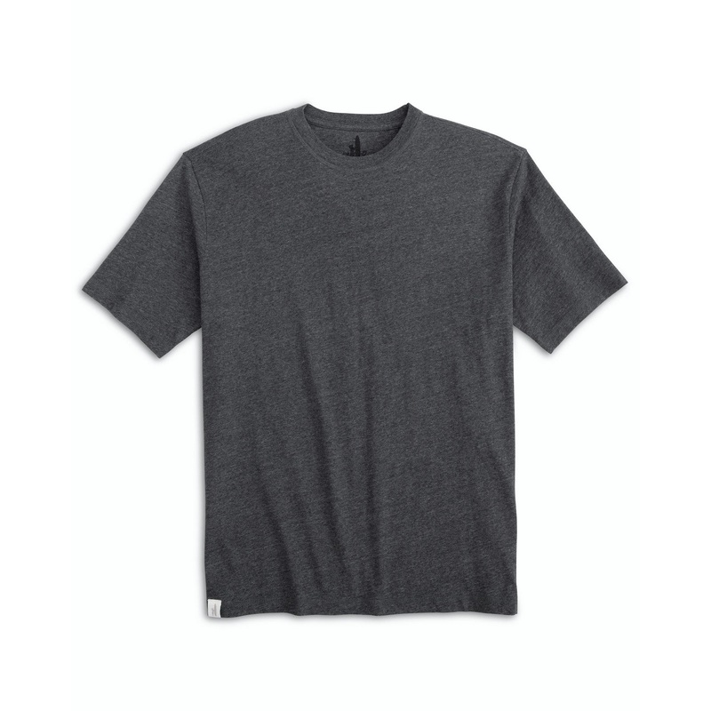 Johnnie O Mens Heathered Spencer T Shirt Coal Small