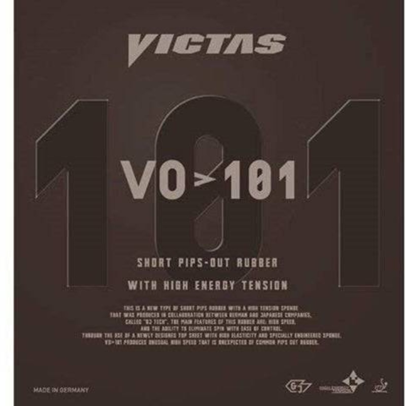 Victas VO > 101 Short Pips – Pips Out – Old Packaging