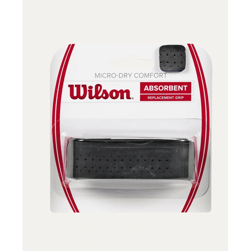 Wilson Micro-Dry Comfort (WRZ4211BK) Replacement Grip Black Black One Size