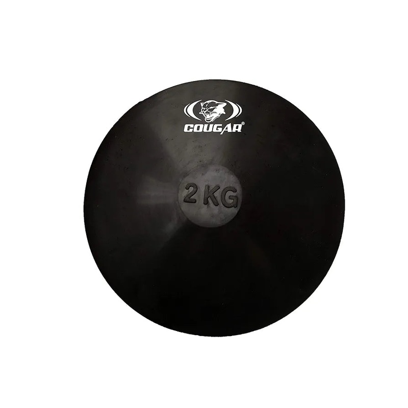 Cougar Black Rubber Discus Throw | Kibi Sports 0.75 Grams