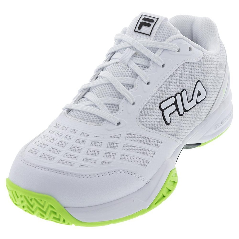Juniors’ Axilus 3 Tennis Shoes White and Black