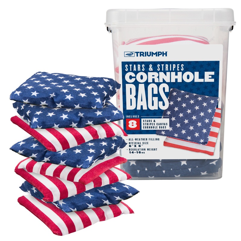 Patriotic Stars and Stripes 16 oz. Bean Bag Set