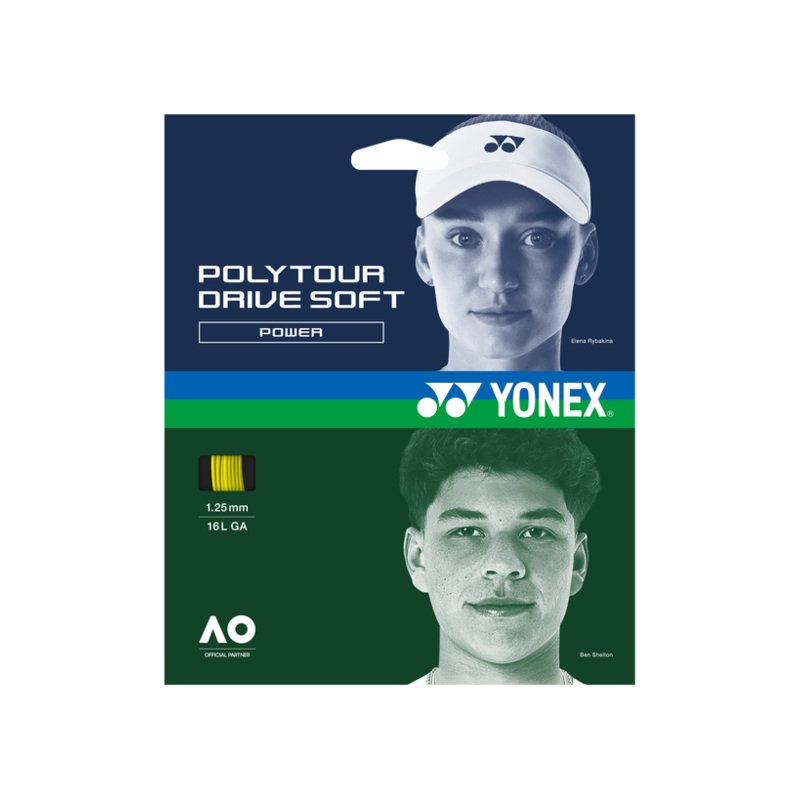 Polytour Drive Soft 125 Tennis String (Flash Yellow)