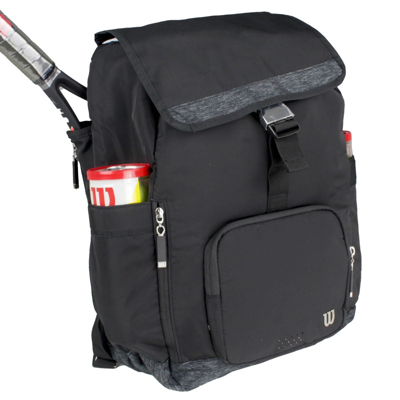 Wilson Women’s Foldover Backpack Racquet Bag (Black)