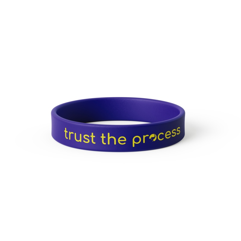 BTD Trust The Process Silicone Wristband – Purple