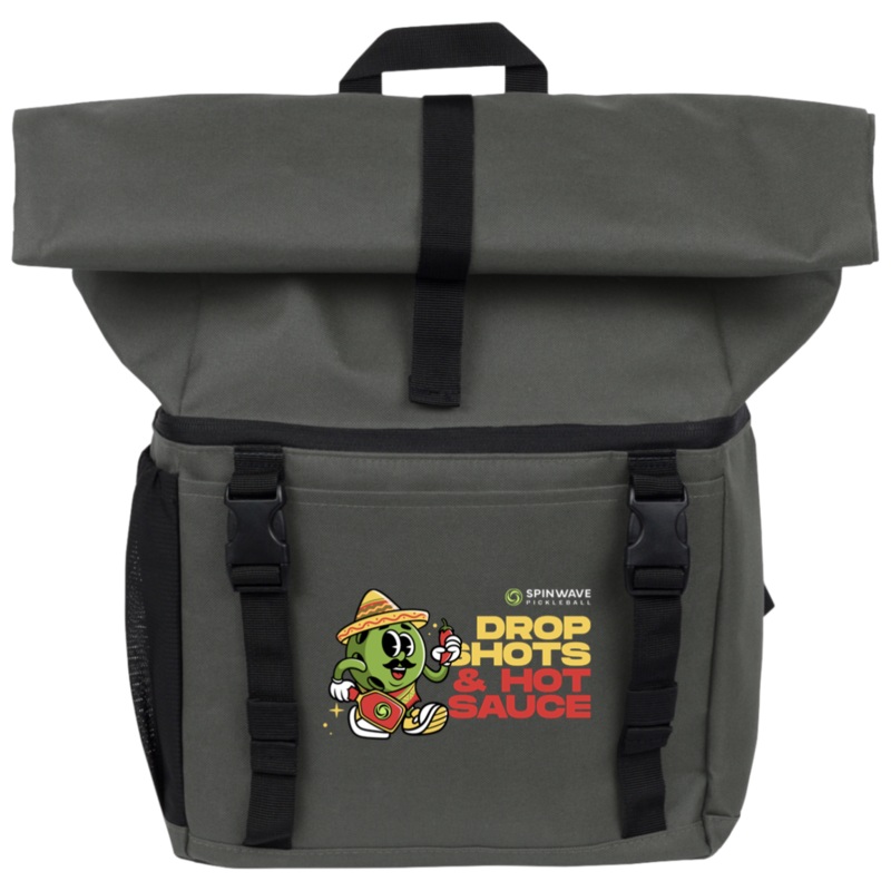 Drop Shots & Hot Sauce  Dinko de Mayo Cooler Backpack
