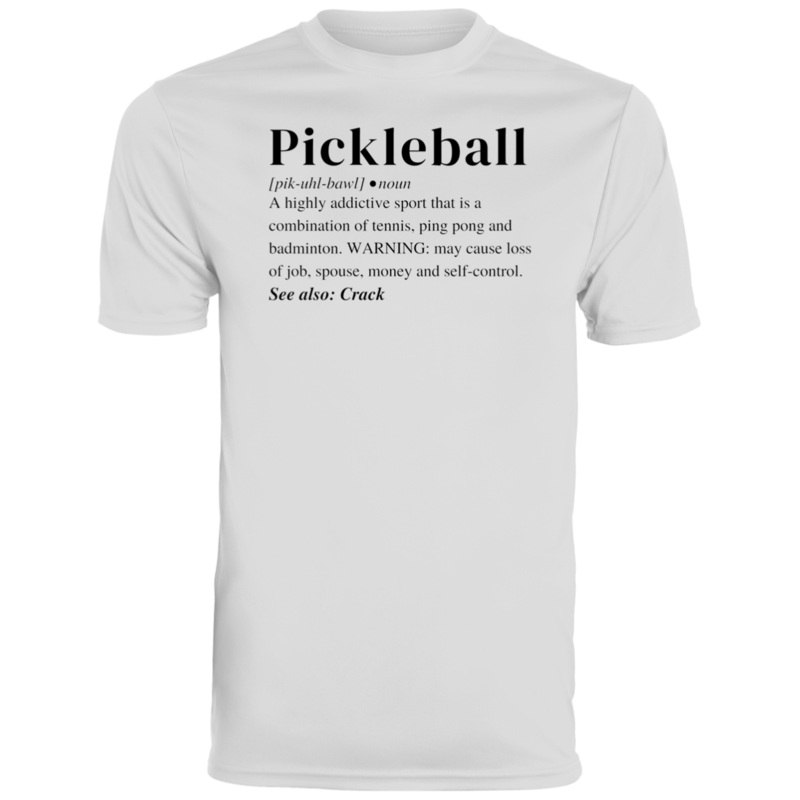 Men’s Dry Fit – Pickleball Definition (black print)