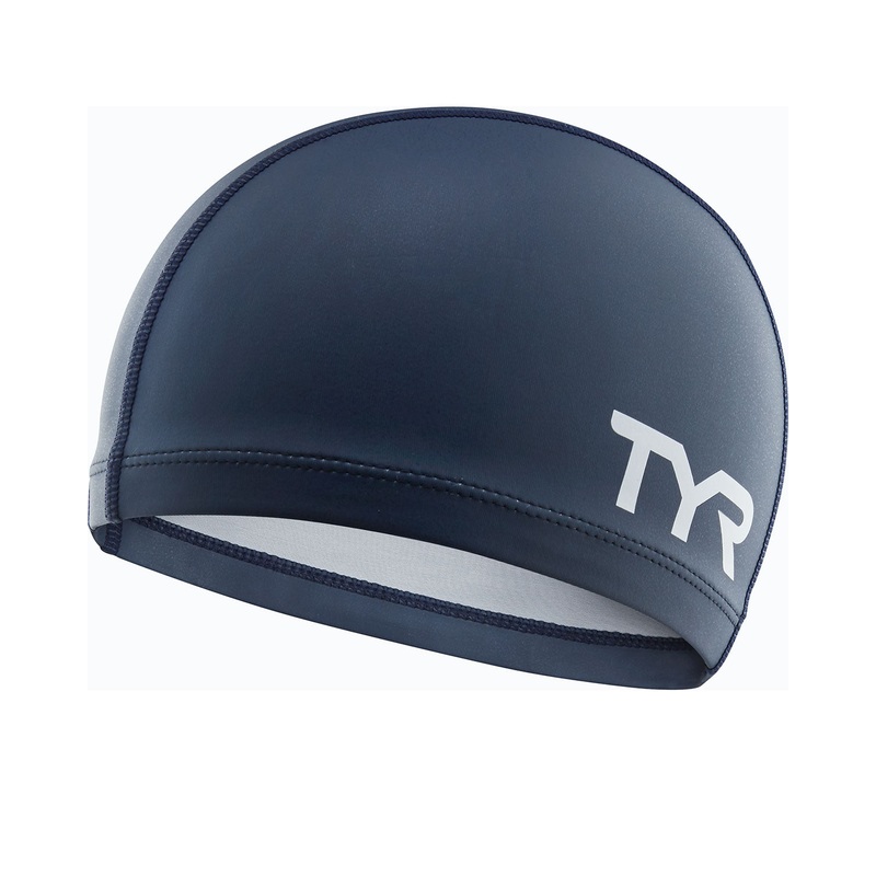 TYR Silicone Comfort Swim Cap Navy
