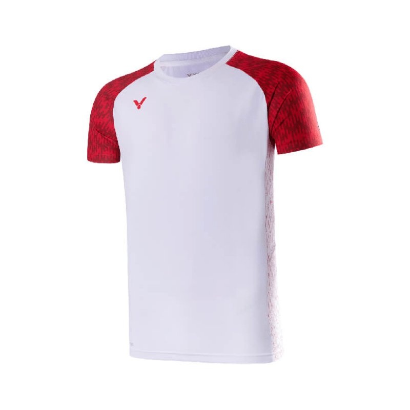 VICTOR TOURNAMENT Series T-Shirt T-40000TD A White Danish National Team Unisex M