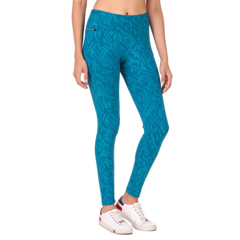 ReDesign Gym Yoga Running Legging Zip Pocket | Women | KIBI Sports M Teal