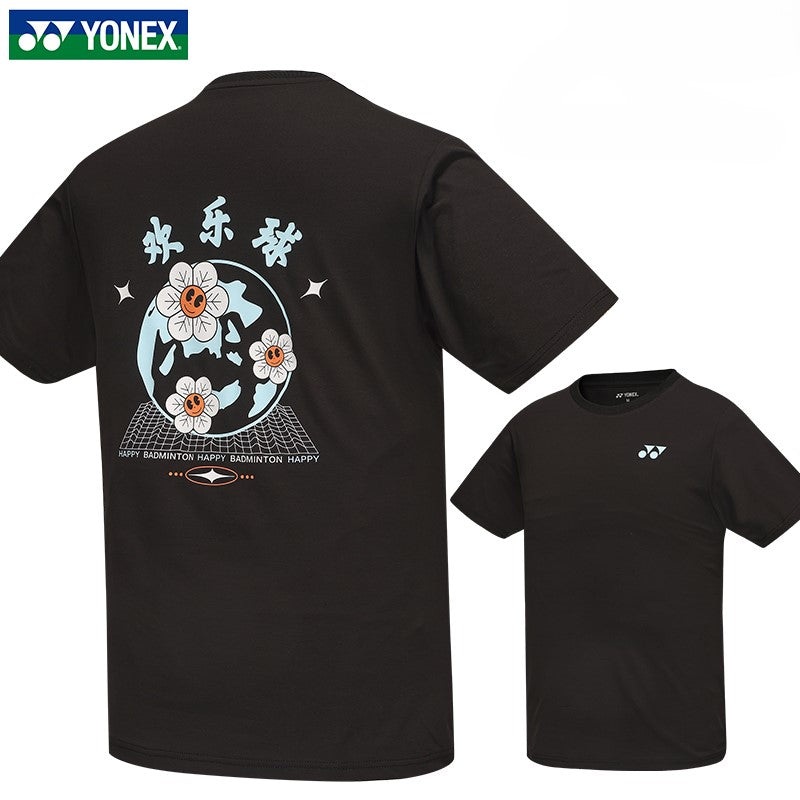 YONEX Men’s T-shirt 115294BCR Black (007) M