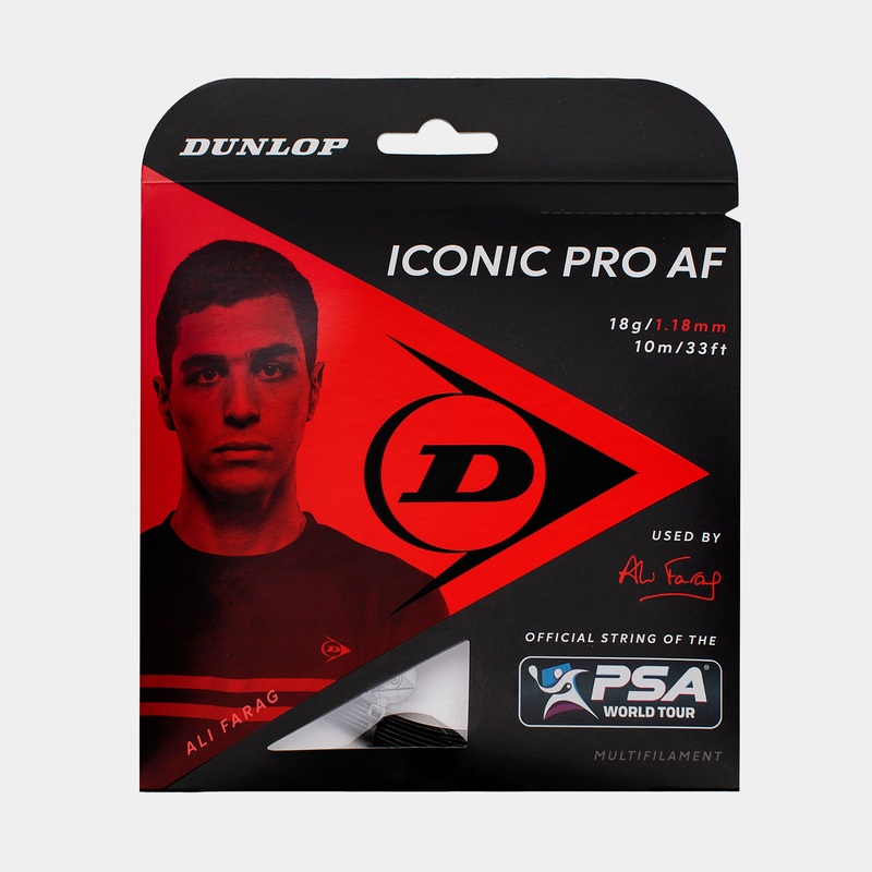 ICONIC PRO AF – 18G 10 Meter Set Squash Strings Dunlop | Kibi Sports