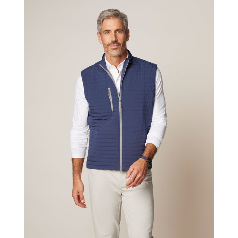 Johnnie-O Men’s Crosswind Vest Black Small