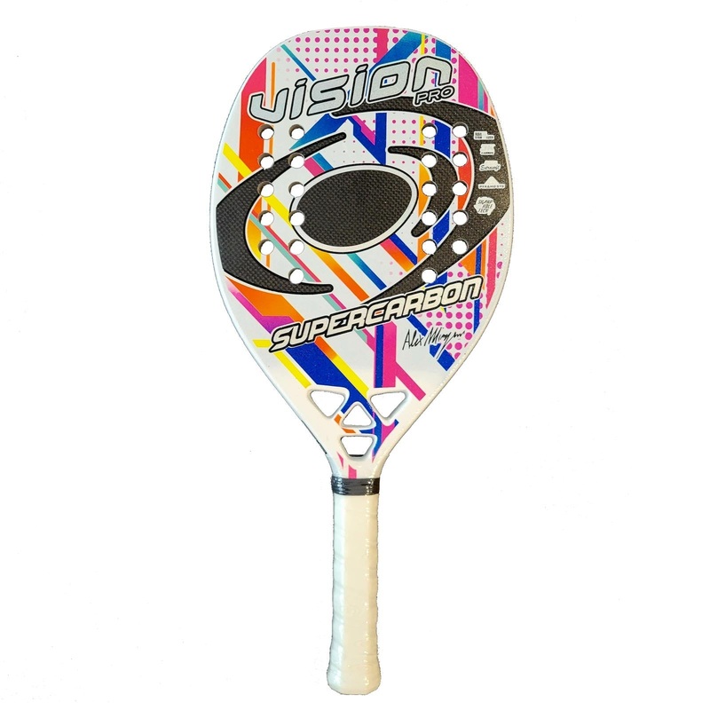 Vision SUPER CARBON 2022 Professional Beach Tennis Paddle with GLIPPER