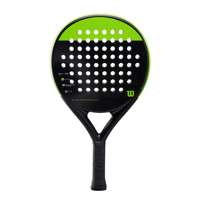 Wilson Match Point Elite WR079911U Padel Racket (Black/Green) BLACK/GREEN G2