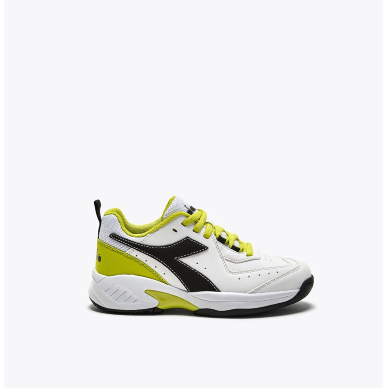 Diadora S. Challenge 5 SL Jr Unisex Junior Court Shoes White/Blue Corsair/ Fiery 1