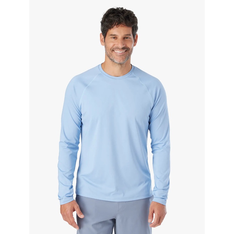 Fair Harbor Men’s Anchor Rashguard Light Blue Small