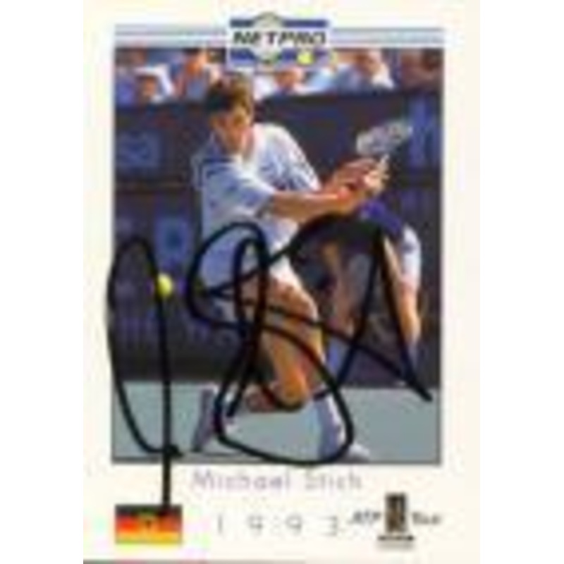 Michael Stich Signed  Men`s Card
