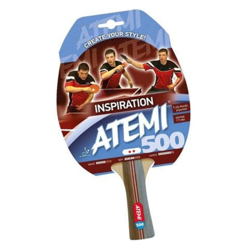 NTT Atemi 500 –  Pre Assembled Table Tennis Paddle