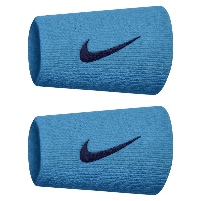Premier Doublewide Tennis Wristbands 2 Pack Laser Blue and Void