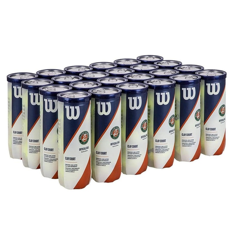 Wilson Roland Garros Clay Court Tennis Balls – 24 Can Case