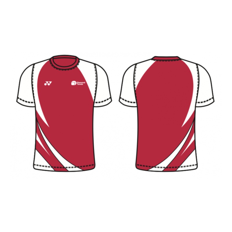 Diamond Tennis T004JC Beast T-Shirt Crew Neck – JUNIORS J120 RED/WHITE