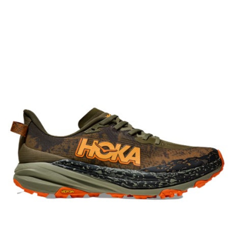 Hoka Men’s Speedgoat 6 Antique Olive/Squash-AQL 8 Medium-D