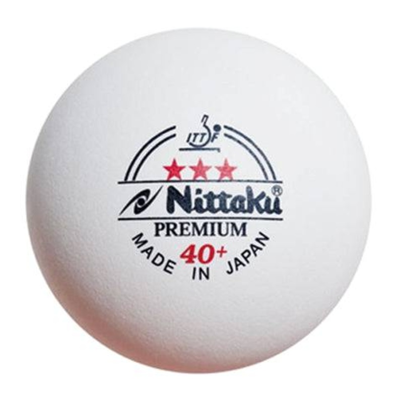 Nittaku 3-Star Premium 40+ Plastic Balls – Half Dozen