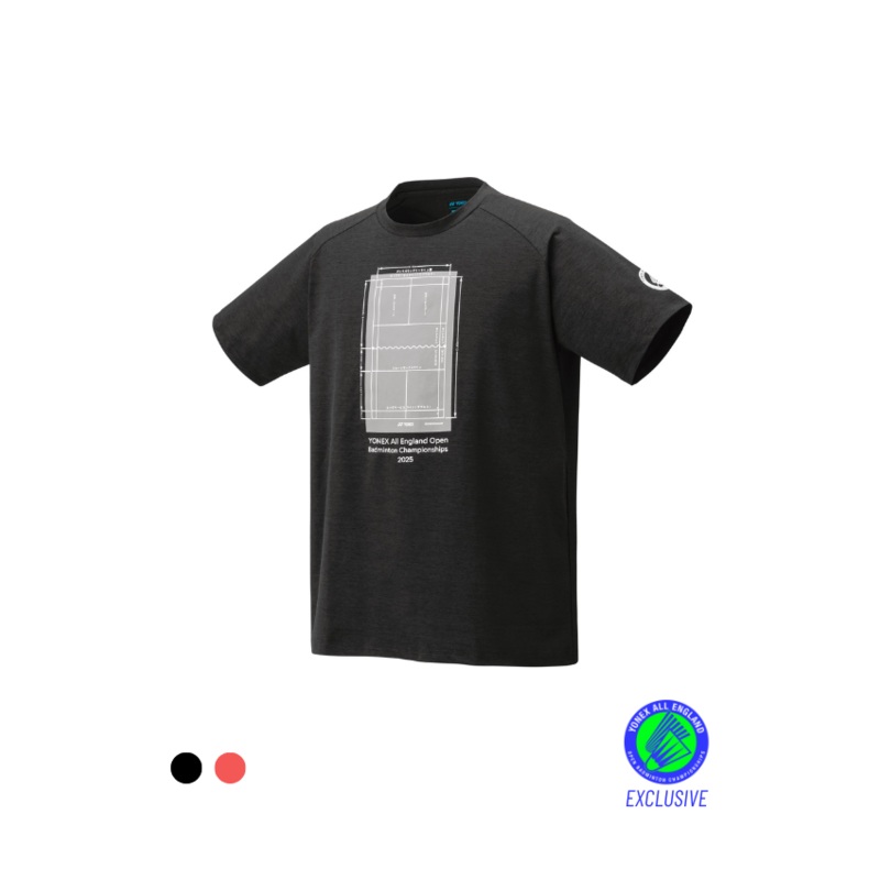 Yonex All England Souvenir Junior T-Shirt YOB25002EX Black Dark Grey J90/JXXXS