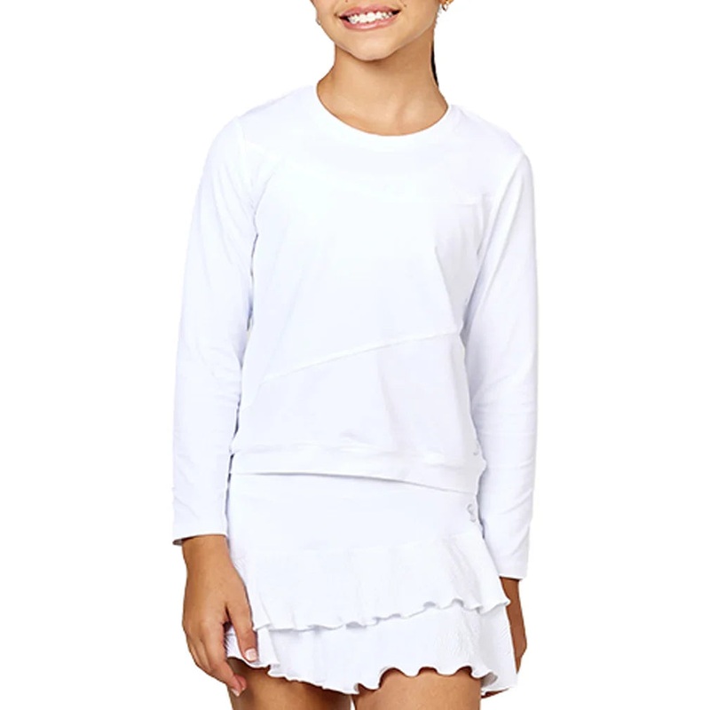 Girls’ Tennis Pullover White