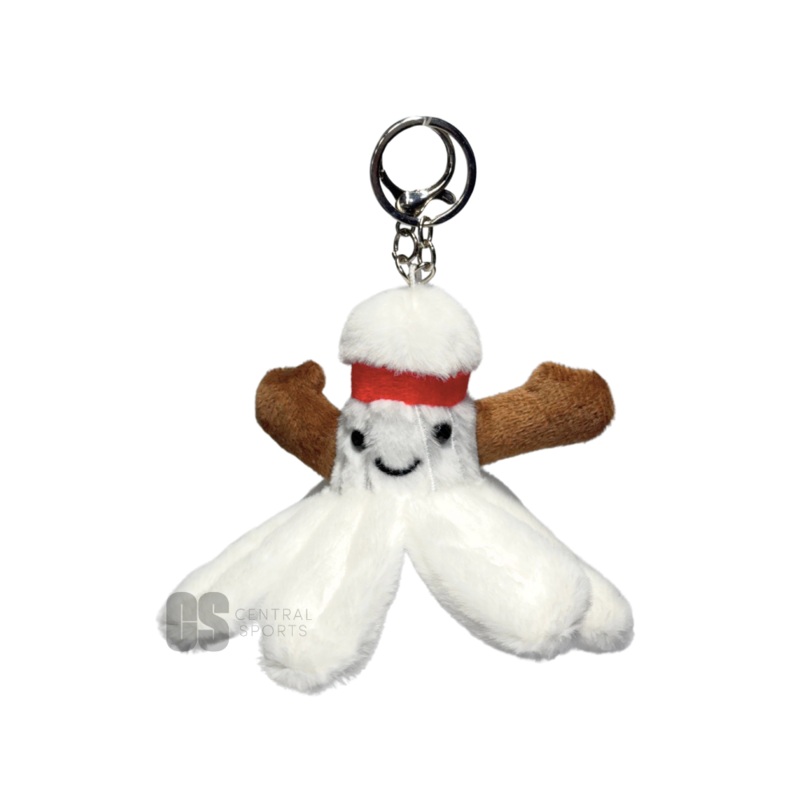 Shuttlecock Keyring White