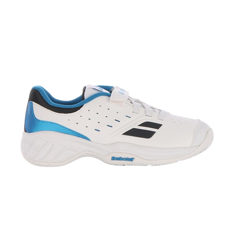 Babolat Pulsion kid Tennis Shoe Junior – White/Blue WHITE/BLUE UK 10