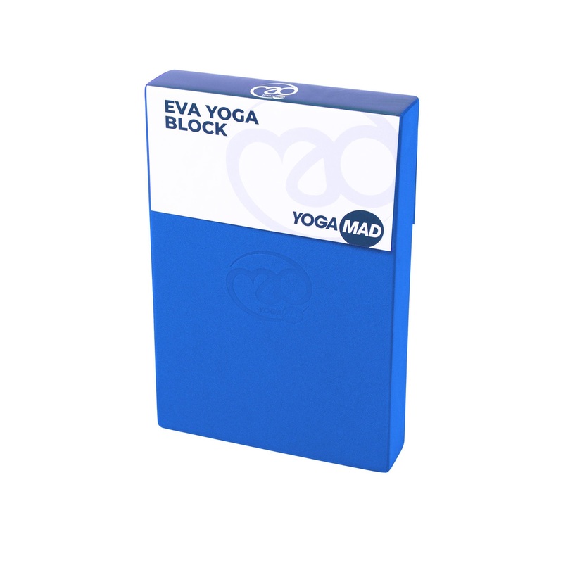 Fitness Mad Full Yoga Block – EVA Foam Blue YBLEVAB2 BLUE One Size