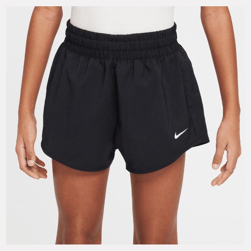 Girls’ One Dri-Fit 2in1 3 inch Tennis Shorts Black and White