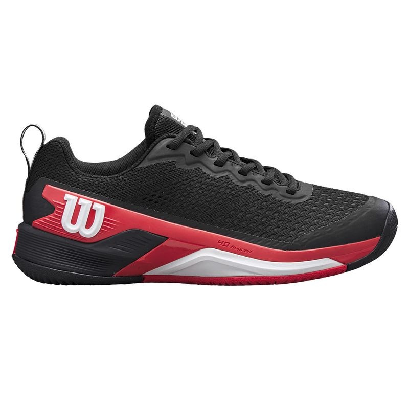 Wilson Men’s Rush Pro 4.5 Tennis Shoes Black Infrared
