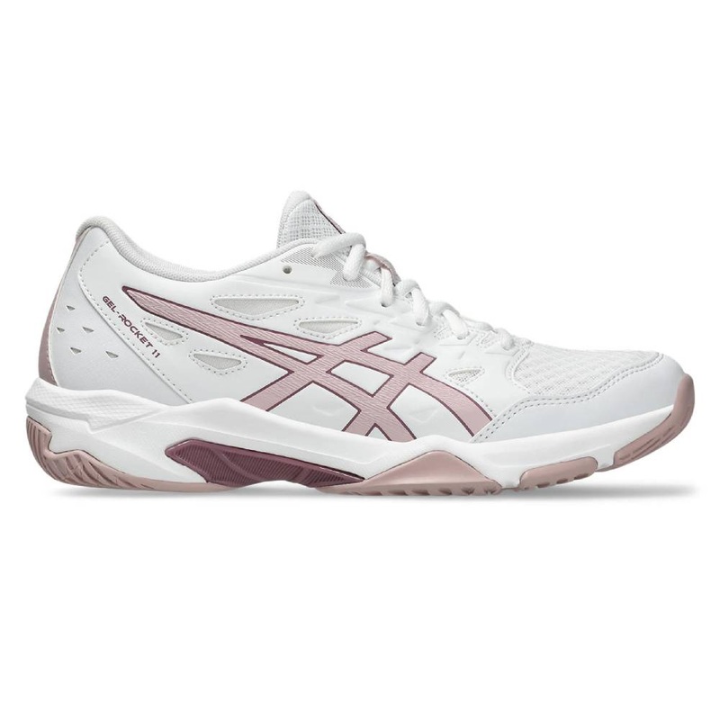 Asics Gel Rocket 11 Women’s Indoor Court Shoe (White/Watershed Rose)