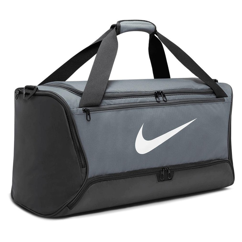 Brasilia 9.5 Training Duffel Bag (Medium, 60L) Iron Grey and Black