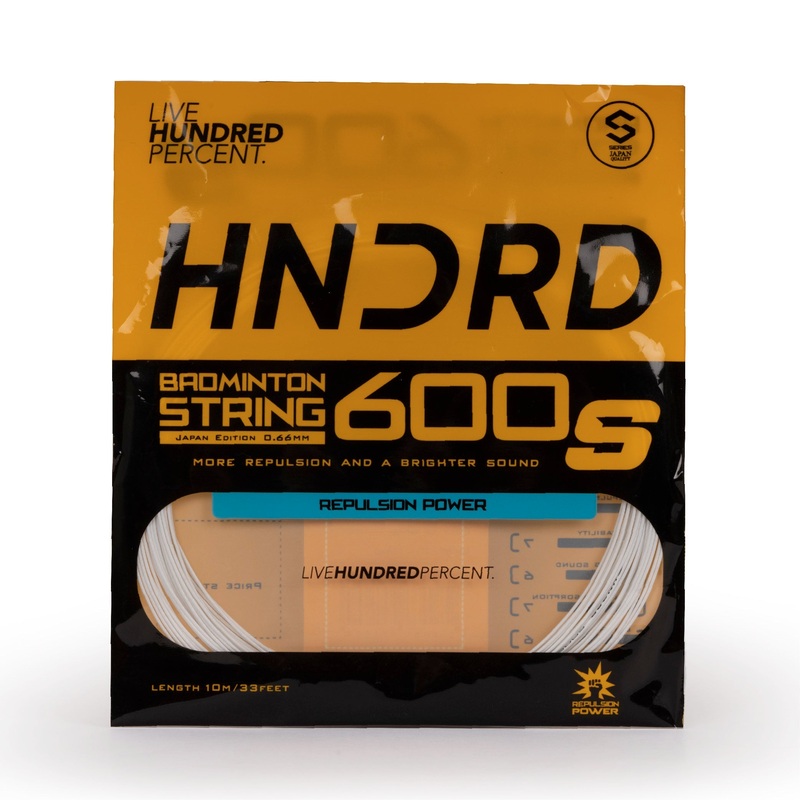 Hundred 600 S Badminton String HBAA-2M046-1 Ice White 10m Set