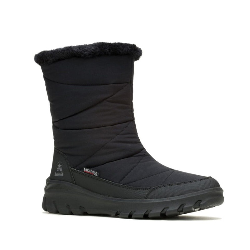 Kamik Women’s Snowdon Zip Winter Boot Black 6