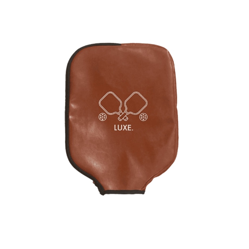 Luxe Pickleball Faux Leather Paddle Cover