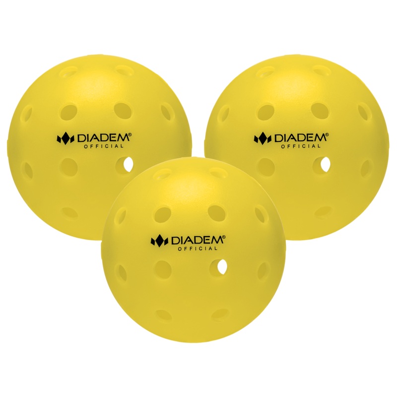 Power 3 Pack Pickleball Balls Yellow