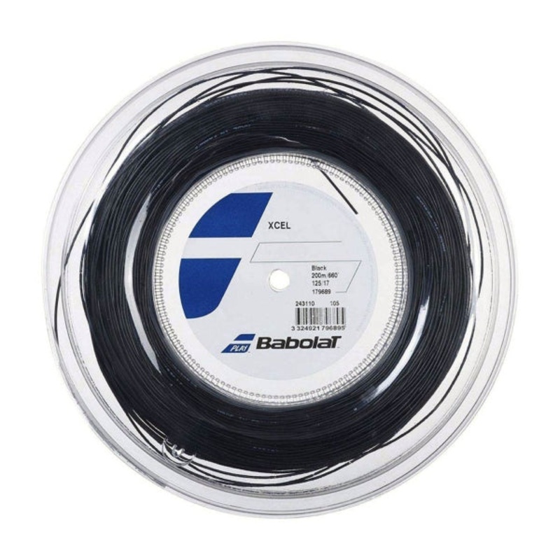 Babolat Xcel 660 1.25mm/200m Tennis String 200m Reel BLACK